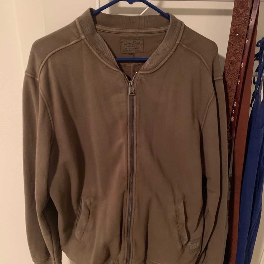 Men’s Lucky Brand fleece bomber jacket